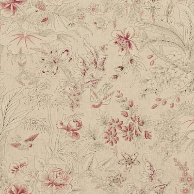 Thibaut Rosalind Wallpaper in Beige